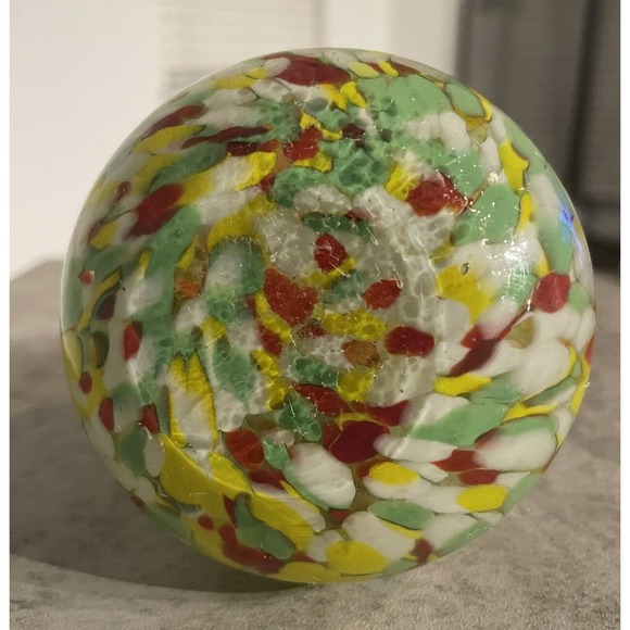 Confetti Swirled Art Glass Oil / Reed Diffuser or Bud Vase Handblown - Picture 8 of 10